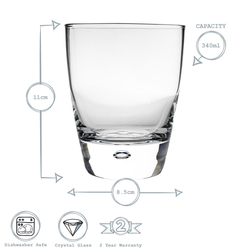 340ml Luna Whisky Glasses - Pack of Four