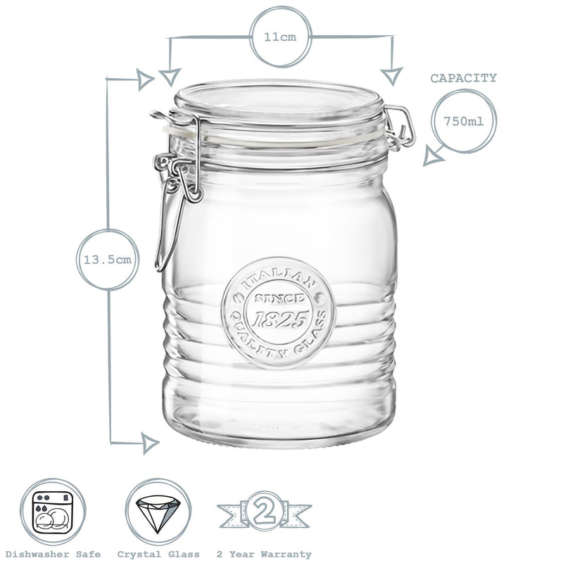 750ml Officina 1825 Glass Storage Jar