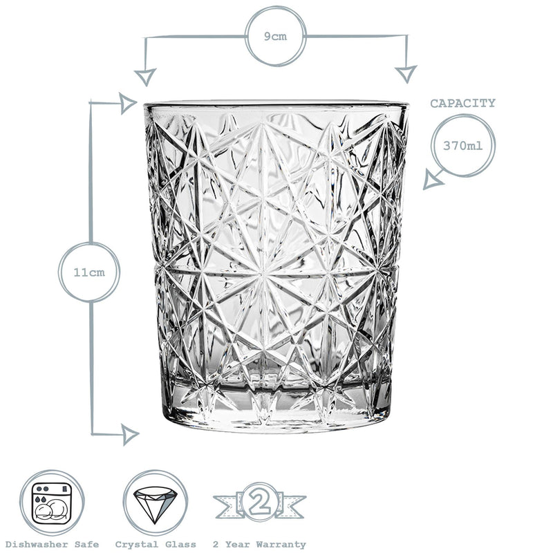 370ml Lounge Whisky Glasses - Pack of Six