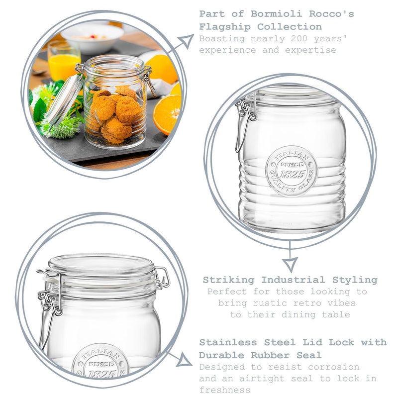 750ml Officina 1825 Glass Storage Jar