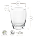 300ml Fiore Tumbler Glasses - Pack of Six