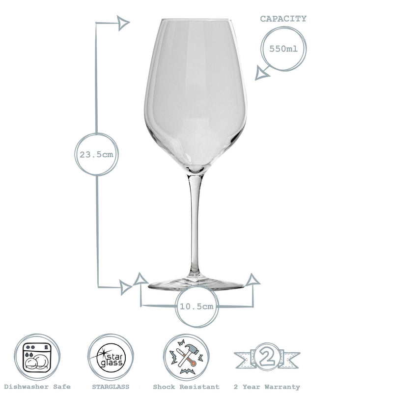 550ml Inalto Tre Sensi Wine Glasses - Pack of Six