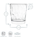 300ml Diamond Whisky Glasses - Pack of Six