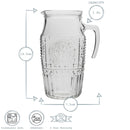 1.6L Romantic Glass Water Jug