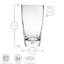 340ml Luna Highball Glasses - Pack of Four