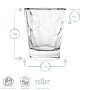 80ml Diamond Shot Glasses - Pack of Six