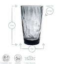 470ml Diamond Highball Glasses - Pack of Six