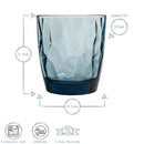 300ml Diamond Whisky Glasses - Pack of Six