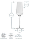 285ml Inalto Uno Champagne Flutes - Pack of Six