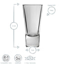 70ml Ypsilon Shot Glasses - Pack of Six