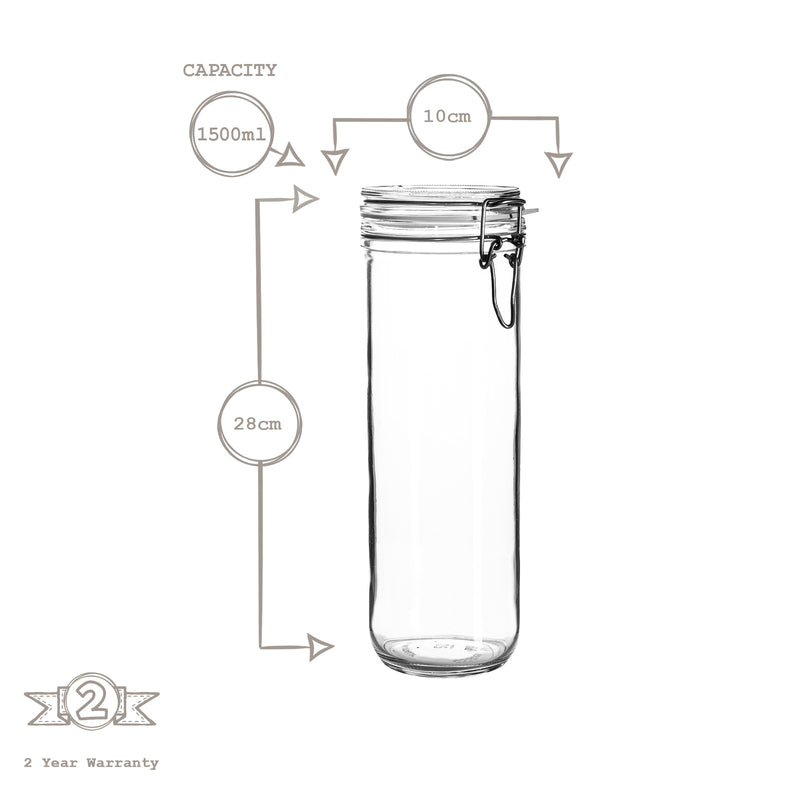 1.5L Fido Glass Storage Jar