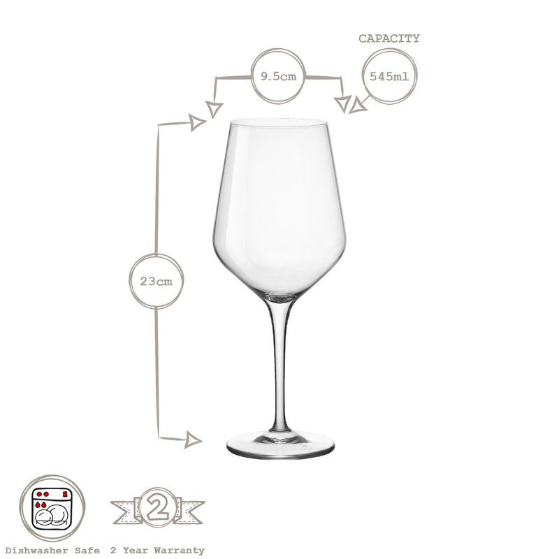 545ml Electra Red Wine Glasses - Pack of Six