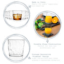 300ml Diamond Whisky Glasses - Pack of Six