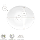 27cm White Prometeo Glass Dinner Plates - Pack of Six