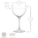 235ml Bartender Novecento Martini Glasses - Pack of Six