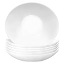 White 23cm Prometeo Oval Glass Soup Plates - Pack of 6