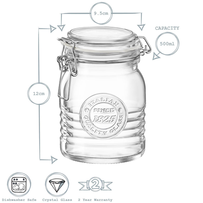 500ml Officina 1825 Glass Storage Jar