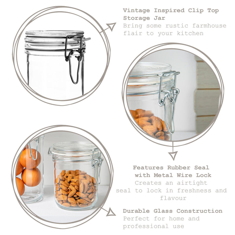 500ml Fido Glass Storage Jar