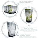 470ml Diamond Highball Glasses - Pack of Six