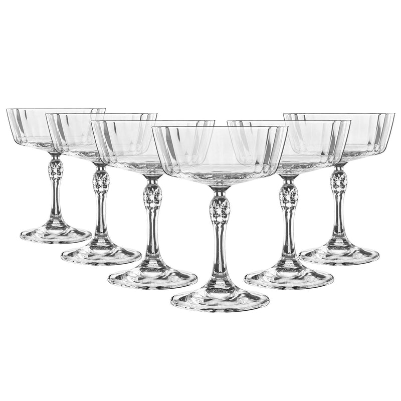 Bormioli Rocco America '20s Cocktail Saucers - 275ml - Pack of 6