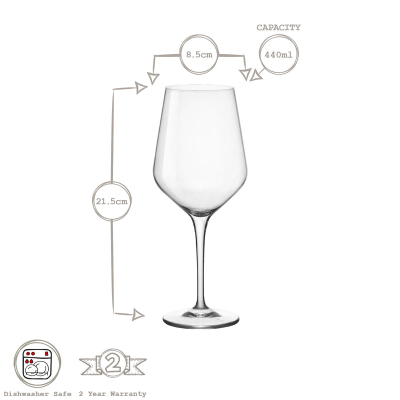 440ml Electra White Wine Glasses - Pack of Six