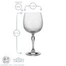 745ml America '20s Gin Glasses - Pack of Six