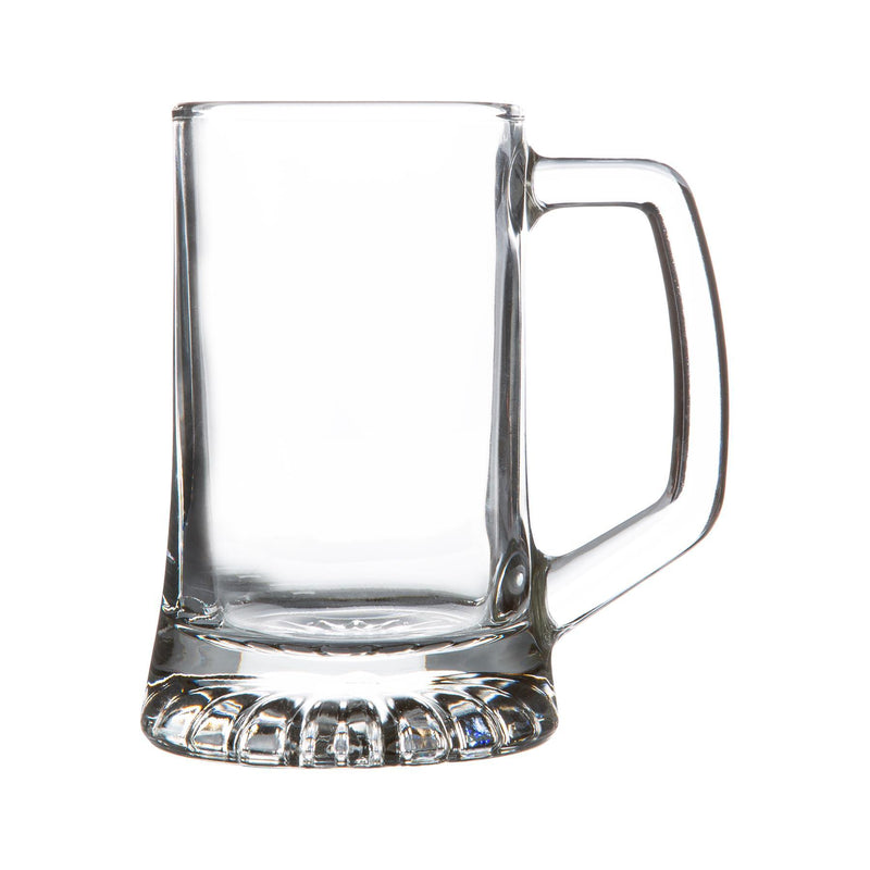 290ml Stern Tankard Glass Beer Mugs - Pack of Two