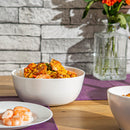 19cm White Toledo Glass Serving Bowl