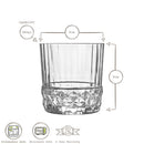 370ml America '20s Tumbler Glasses - Pack of Six