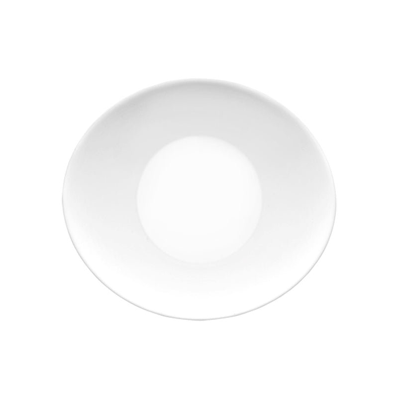 22cm White Prometeo Glass Dessert Plates - Pack of Six