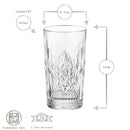 490ml Bartender Stone Highball Glasses - Pack of Four