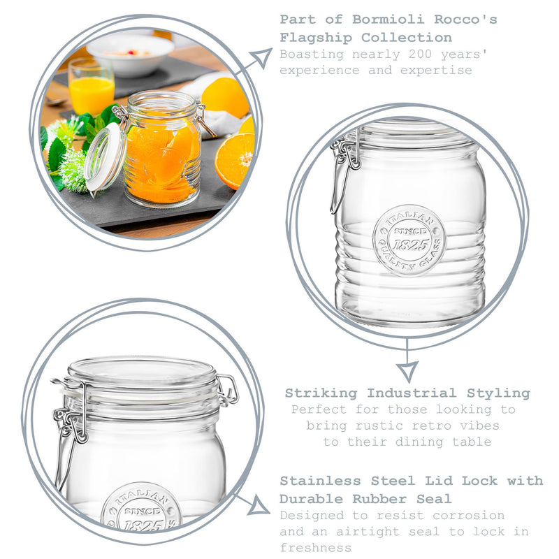 500ml Officina 1825 Glass Storage Jar