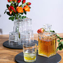 7pc Bartender Novecento Whisky Decanter & Glasses Set - By Bormioli Rocco