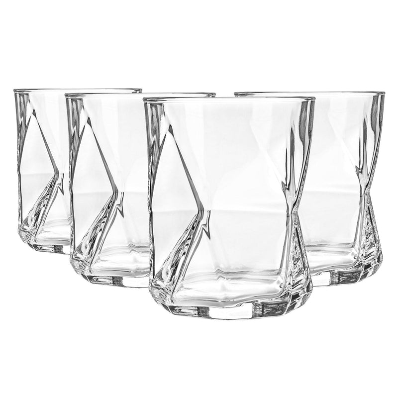 Bormioli Rocco Cassiopea Double Whisky Glasses - 410ml - Pack of 4