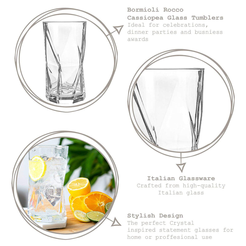 480ml Cassiopea Highball Glasses - Pack of Four