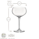 305ml Bartender Espresso Martini Glasses - Pack of Six