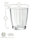 390ml Pulsar Tumbler Glasses - Pack of Six - By Bormioli Rocco