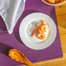 20cm White Toledo Glass Side Plates - Pack of Six