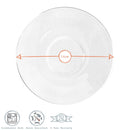 14cm Bar Glass Cappuccino Saucers - Pack of Six