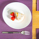 27cm White Prometeo Glass Dinner Plates - Pack of Six