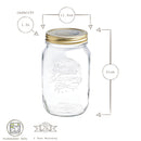 1.5L Quattro Stagioni Glass Storage Jar