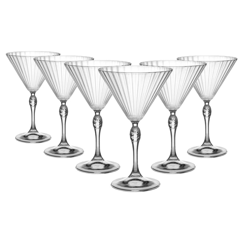 Bormioli Rocco America '20s Martini Glasses - 250ml - Pack of 6