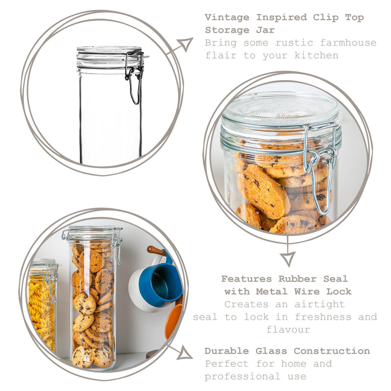 1.5L Fido Glass Storage Jar