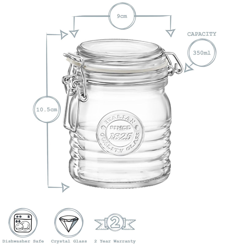 350ml Officina 1825 Glass Storage Jar